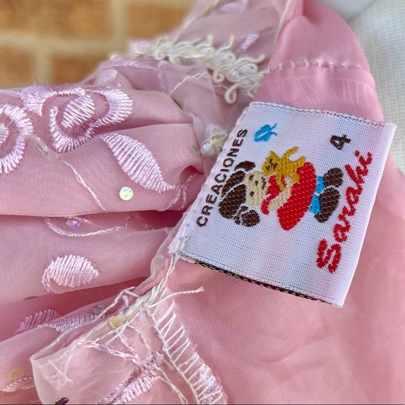 Princess Pink Poofy Dress, Marie Antoinette, Hamilton, Sz 4, Fancy Historical - Picture 12 of 13